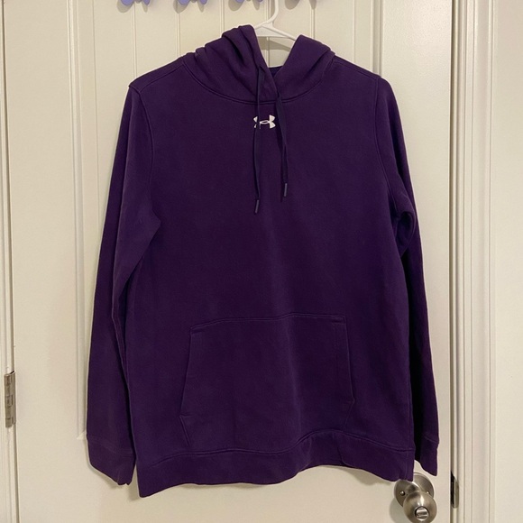Under Armour‎ women’s dark purple coldgear loose fit pullover sweatshirt medium - Picture 1 of 7